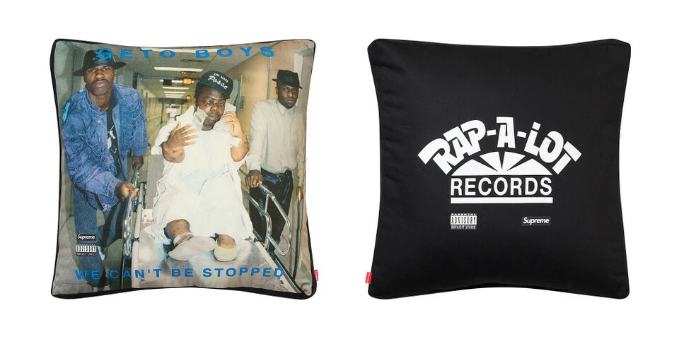 Supreme Rap A Lot Records Geto Coussin Garçon Noir Taille Unique S/S 17