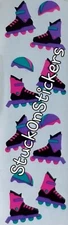 3 Strips Mrs Grossman`s ROLLERBLADES ROLLER BLADES 1994 Stickers skates