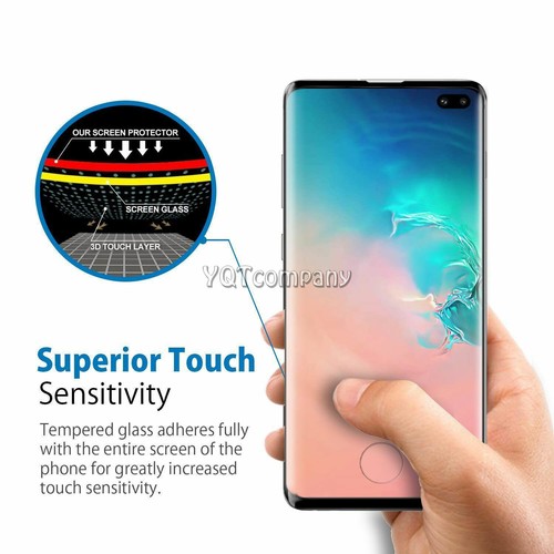 For Samsung Galaxy S10 5G S10 Plus HD Full Cover Tempered Glass Screen Protector - Picture 25 of 27