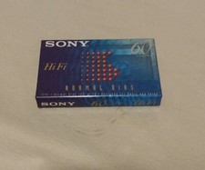 SONY HiFi 60 Minute Blank Normal Bias Cassette Tape Sealed