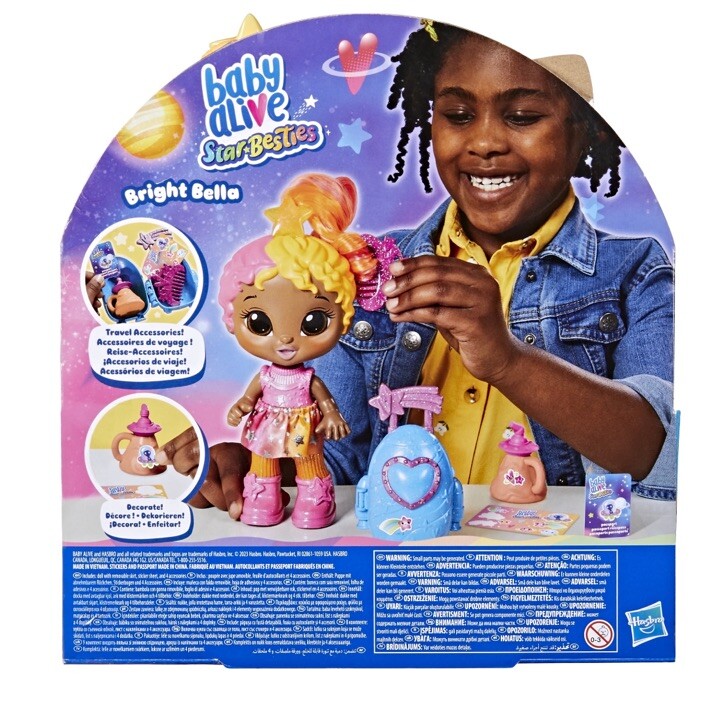 Baby Alive Star Besties Doll, Bright Bella, Space-Themed Baby