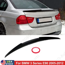 TRUNK SPOILER WING CARBON FIBER STYLE FOR BMW E90 3 SERIES M3 SEDAN  2006-2011