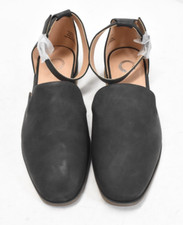 Journee Collection Dark Gray Loretta Flats Ankle Strap Buckle Shoes Womens Sz 10