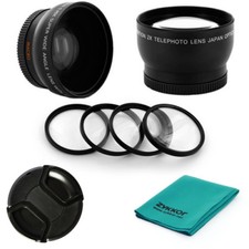 58mm WIDE Angle 0.45x, 2X TELE, MACRO LENS Filter kit for Sony DCR-VX2000, PD170