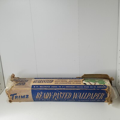 VTG Walt Disney Productions Complete Roll of WallPaper 1940s 50s w