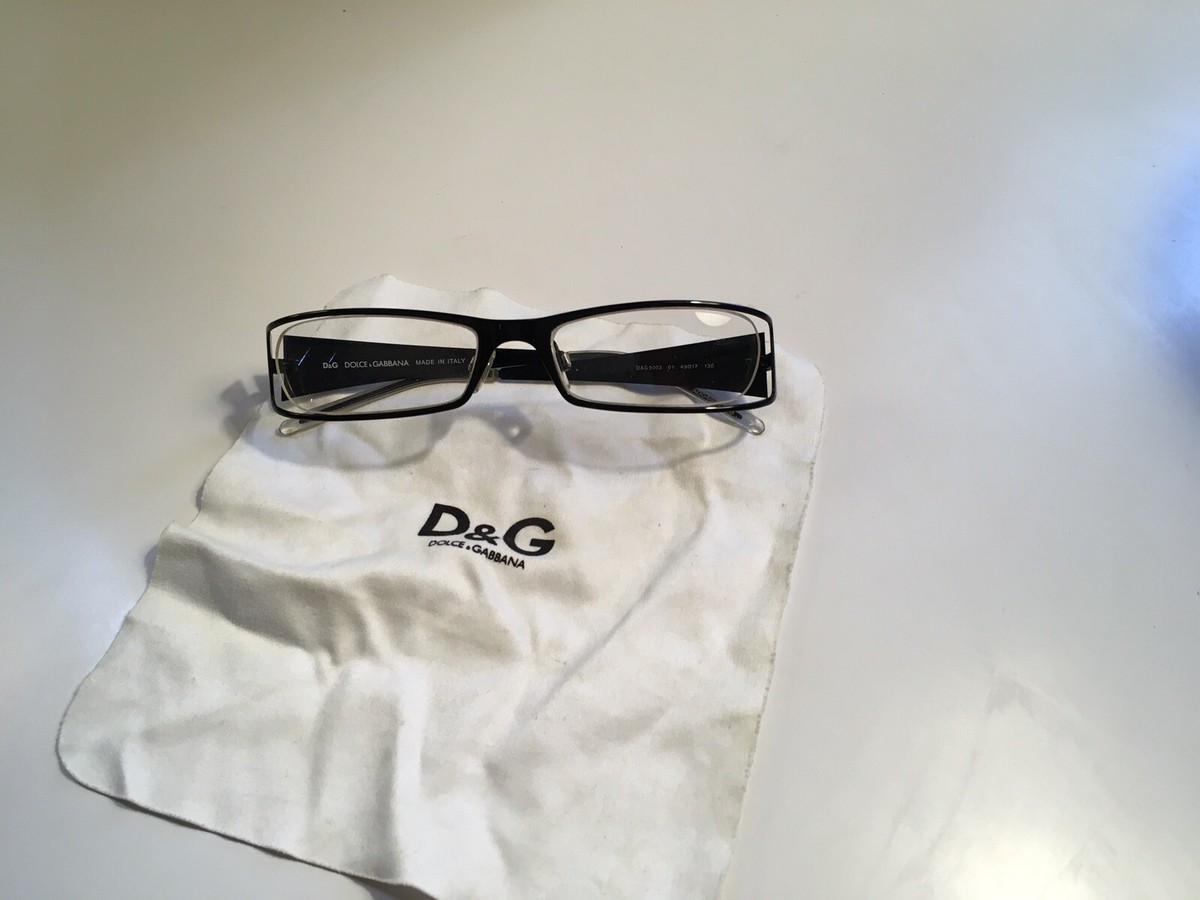 ドルチェアンドガッバーナ DOLCE&GABBANA DG5003 EYEWEAR Dolce Gabbana DG 5003 01 49017 130 Black Eyeglass Frames Unisex | eBay