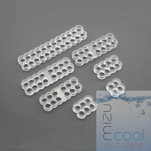 Ensemble peigne à câble transparent pour câbles de 4 mm choisissez 10 message de congé à la caisse - Photo 2/2