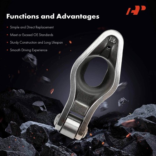 A-Premium 4340 Steel Roller Tip Sportsman Rocker Arm Set for Chevy SBC 350 1.6 - Picture 5 of 10