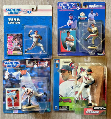 Vintage NIB Atlanta Braves Greg Maddux Major League Baseball Figure Lot of 4