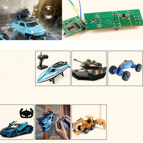 2 pares de transmisores de PCB placa de control RC placa de circuito placa receptora coche de juguete - Imagen 8 de 9