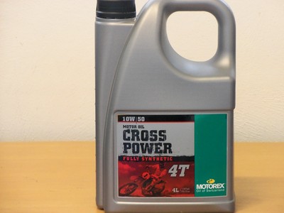 17,98 /l Motorex Cross Power 4T vollsyn 10W/50 4 Ltr 