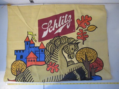 Vintage Schlitz Fringe Bierfest banner approx 50x30