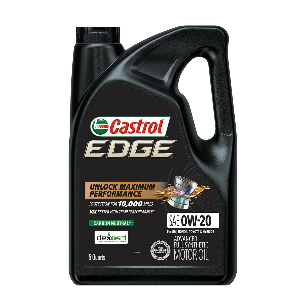 Castrol EDGE 0W-20 Advanced Full Synthetic Motor Oil, 5 Quarts | eBay