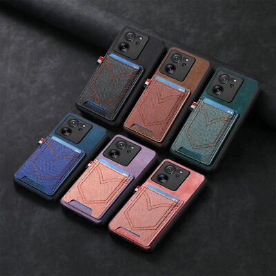 Hülle für Xiaomi Redmi K60 Ultra K70 Pro K70E 13C Card Holder Leder Wallet Case