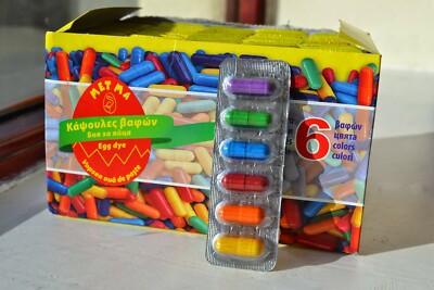 6 Farben Osterei Färben Farbkapseln zum Dekorieren Malen Basteln Kunst Eier