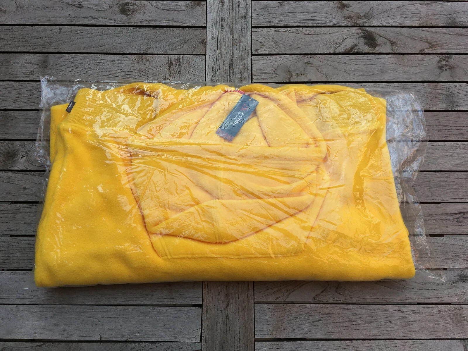 Felpa con cappuccio Supreme Polartec giallo medio NUOVA FW18