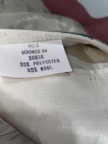 De Colección Años 80 90 Rosa Salmón Abrigo Deportivo Traje Blazer Chaqueta 40S Tendencia - Imagen 10 de 11