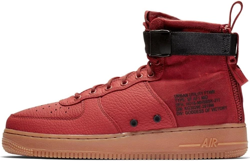 Nike SF Air Force 1 Mid Dune Red