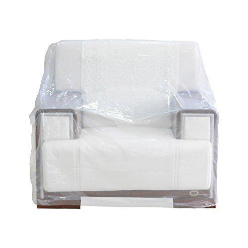 2-Pack Plastic Chair Cover for Storage Waterproof Dust-Proof Armchair Cover NEW