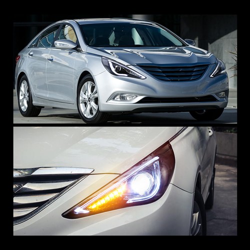 Headlights w/Sequential For 2011-14 Hyundai Sonata LED DRL Left & Right Side - Bild 8 von 8
