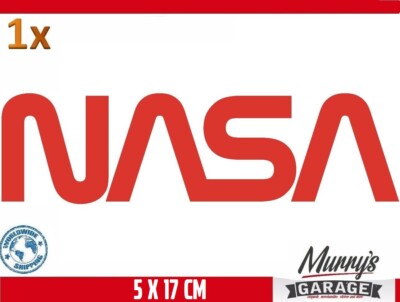 NASA 5x17cm Autoaufkleber Aufkleber Sticker Auto Tuning Stance DUB JDM Scooter