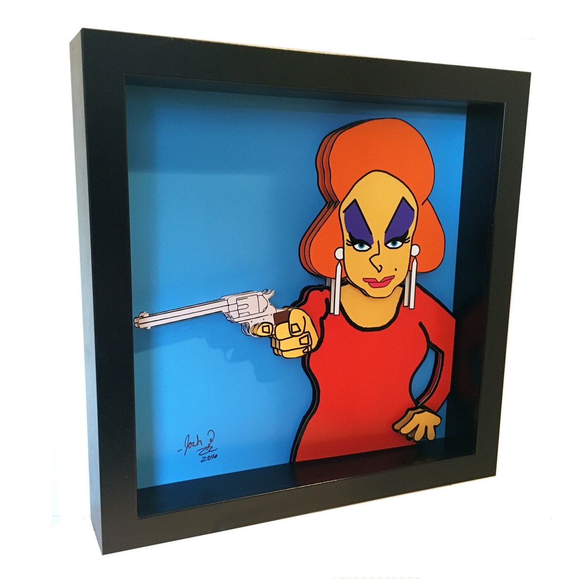Divine 3D Art John Waters Pink Flamingos Drag Queen Artwork Print