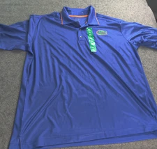 Florida Gators Polo Shirt Men Extra Large Blue Champion Performance Golf Sports