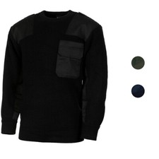 MFH BW Pullover Brusttasche Bundeswehr Army Pulli Strick Milit&auml;r Strickpullover