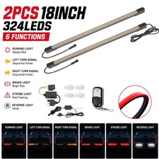 Tira de barra de luz de funcionamiento LED para montaje en caja de camión trasero de 18" para Jeep Wrangler