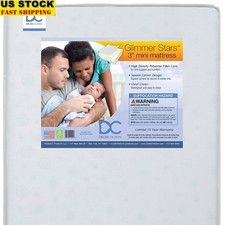 Mini Crib Mattress Firm Waterproof Hypoallergenic GREENGUARD Certified 3 Inch US