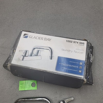 Aragon 4 in. Centerset 2-Handle Laundry Faucet in Chrome Glacier Bay