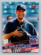 DEREK JETER 150 YEARS OF FUN 2019 TOPPS OPENING DAY YANKEES