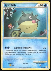 Carte Pokémon Qwilfish 50/123   HeartGold SoulSilver Français