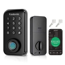Smart Fingerprint Door Lock, Keyless Entry Deadbolt with App Matte Black