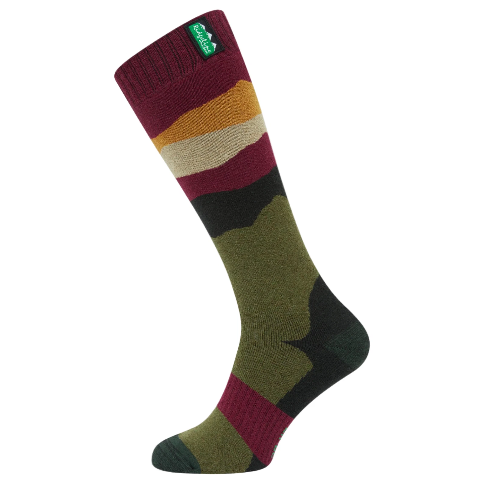 Ridgeline Merino Wool Field Socks Full Length Berry Stripes
Opens in a new window or tab