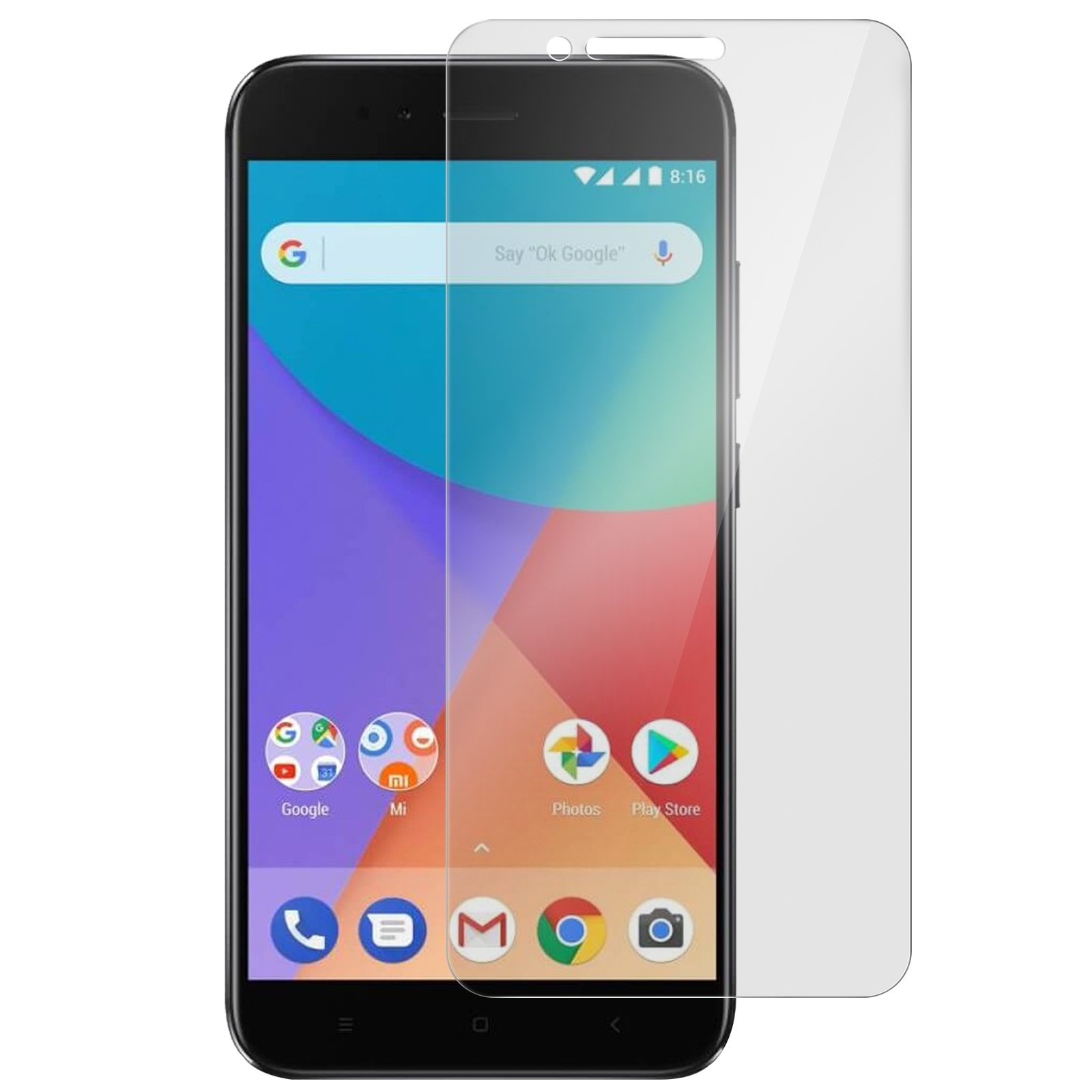 Verre trempe Xiaomi Mi A1 ecran brise evite grace au film incassable 9H