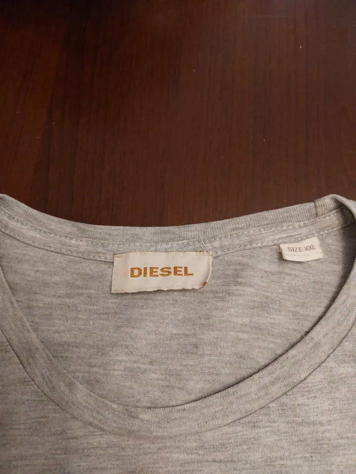 Tee-shirt homme Diesel Gris - Photo 3/4