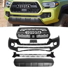 Front Bumper Cover Kit For 2016-2023 Toyota Tacoma With Grilles & Bumper Valance