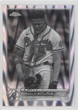 2022 Chrome Sonic Black & White RayWave Refractor Ronald Acuna Jr Acuña 0x8e