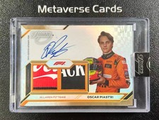 2024 Topps Dynasty Formula 1 Dual Sponsor Patch Auto Gold 1/1 Oscar Piastri SSP