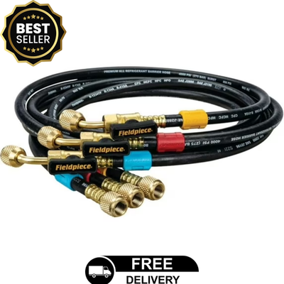 #ad Fieldpiece HR3B Ball Valve Refrigerant Hose Set 3 with Color Tags 1 4quot; x 1 4 $69.35