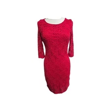 True Decadence Lace Layer Party Dress Red Size 12 Zip