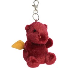 Aurora World Plush - Palm Pals - AIDAN DRAGON Clip-On - 4 inch Stuffed Animal