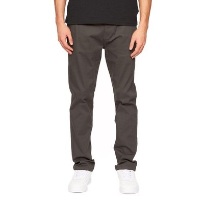 Crosshatch Herren Roysden Herren Freizeit Mode Elegant Designer Unterteil Chino Grau