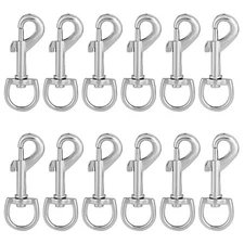 3 Inch Swivel Snap Hooks, 12Pcs Heavy Duty Pet Leash Hooks Swivel Eye Snap Cl...