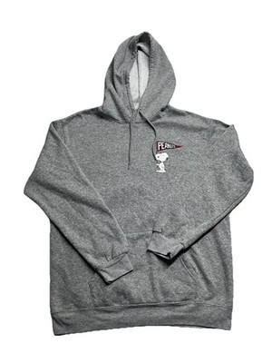 Charlie Brown Peanuts Grey Pullover Hoodie Size Large