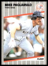 Mike Pagliarulo 1989 Fleer #262 Yankees MLB READ FREE SHIPPING AutographDen