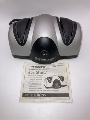 Presto 2- Stage Professional  Eversharp Electric Knife Sharpener W/intstructions