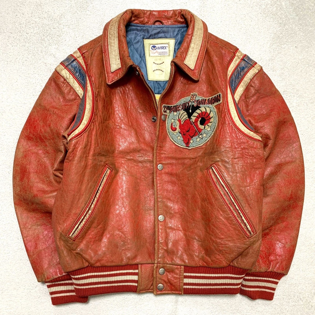 AVIREX Stadium Jumper Bomber Jacket Varsity Jacket Award Jacket