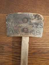 Fleischmann's Whiskies and Gins Bung Hole Hammer Stamped Both Sides
